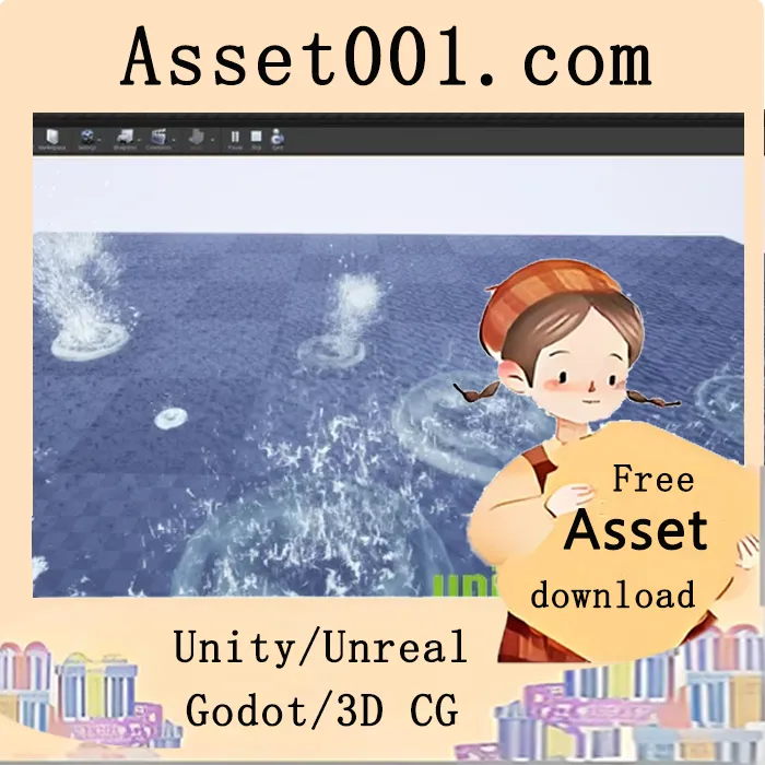 Niagara 24 液体特效包（含缩放控制）|SplashesFxPack v4.27+