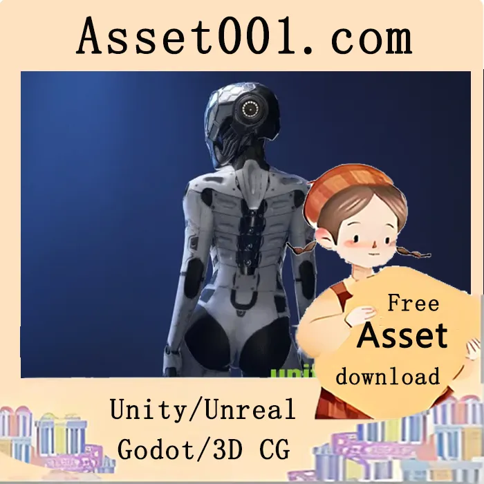 Unreal Engine 5 可定制科幻女孩模型展示|Sci-Fi Girl v4.20+