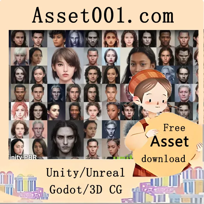 1300+ AI生成角色肖像包：多种风格，精心打造|Character Portraits Pack 8 v1.0