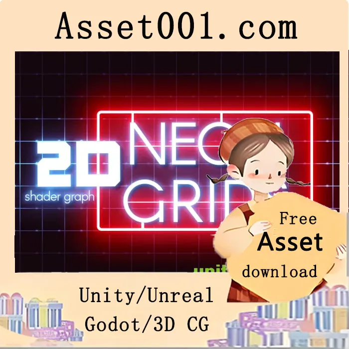 Unity 2D霓虹网格Shader Graph资产详解|2D Neon Grids v1.1.0