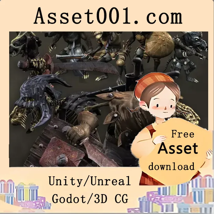 Ratkin军队包：包含8个可动画化低多边形角色的完整资源包|Ratkin's Army Pack v4.0