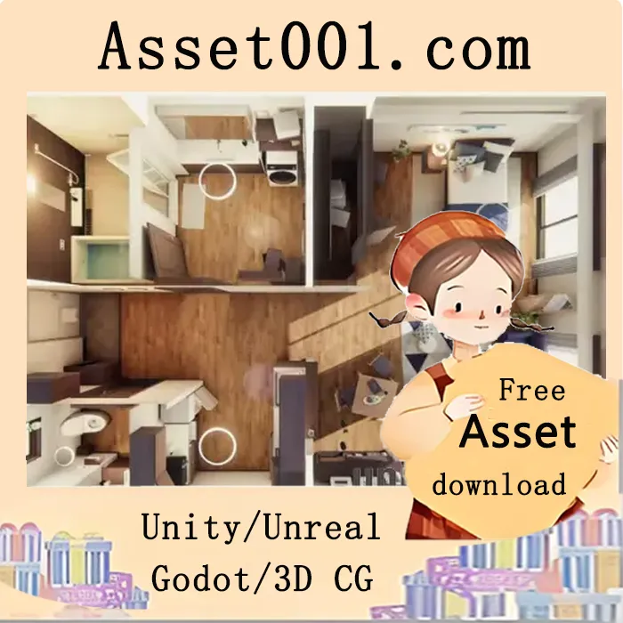 Unity日本现代公寓场景资源包|Japanese Apartment v1.0