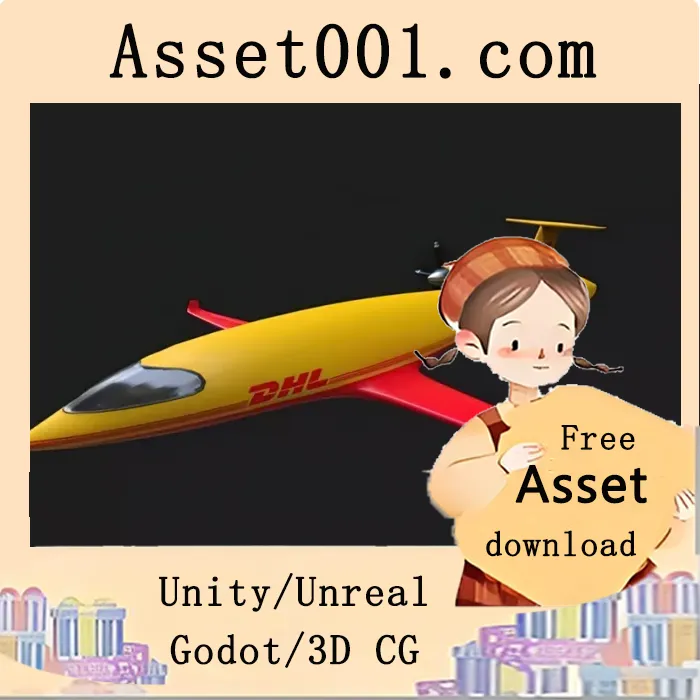 DHL Alice Electric Aircraft low-poly