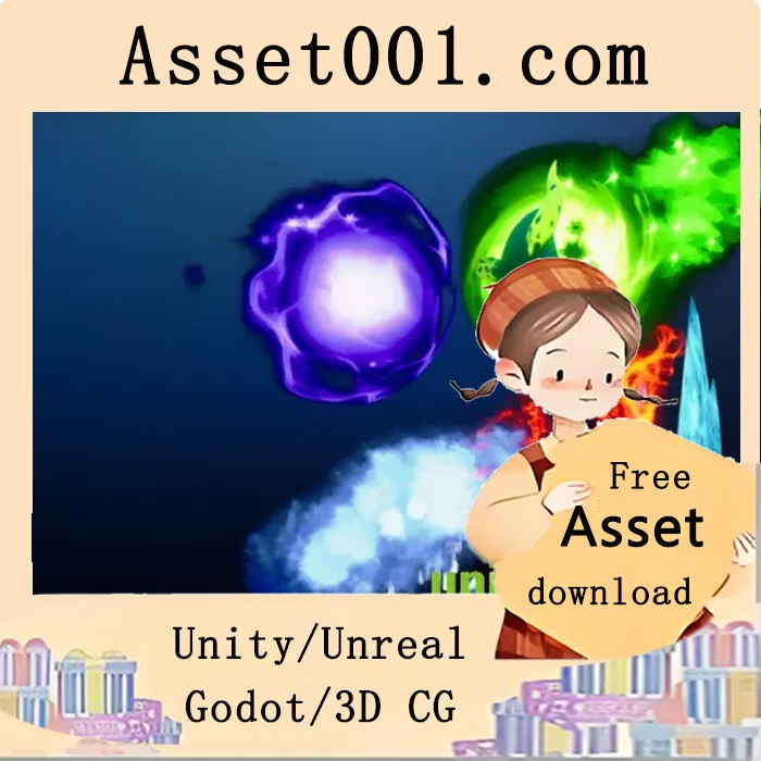 奇幻RPG视觉特效包：包含魔法技能、增益、攻击等丰富内容|Fantasy RPG VFX Pack v4.22-4.27, 5.0-5.3+