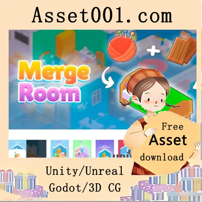 基于Unity开发的超休闲合并类游戏《Merge Room》解析|Merge Room - Hypercasual Game v1.0