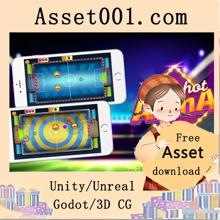 TrickShot Arena：足球游戏完整模板，支持多平台与自定义关卡创作|Trickshot Arena - Football game kit v1.3