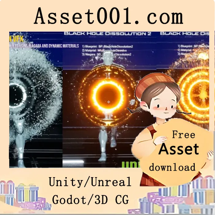 基于Niagara的溶解视觉效果包：25+示例、51+材质及4+科幻场景模块|Dissolution VFX Pack using Niagara v4.26+