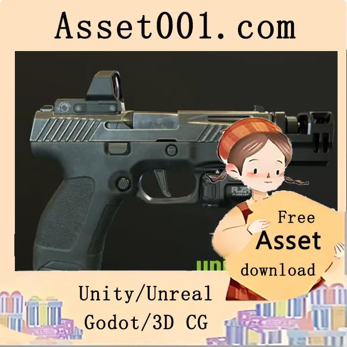 一款支持三种射击模式的手枪，包含瞄准镜、激光/手电筒、补偿器和消音器等配件的完整武器系统|CG_Handgun (update 03) v4.24-4.27, 5.0-5.3+