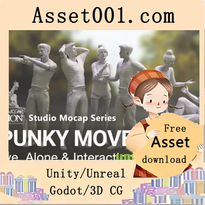 ActorCore“Spunky Moves”动画包：82个高质量青年角色动作，支持无缝过渡与社交互动|ActorCore Spunky Moves v4.25-4.27, 5.0-5.3+