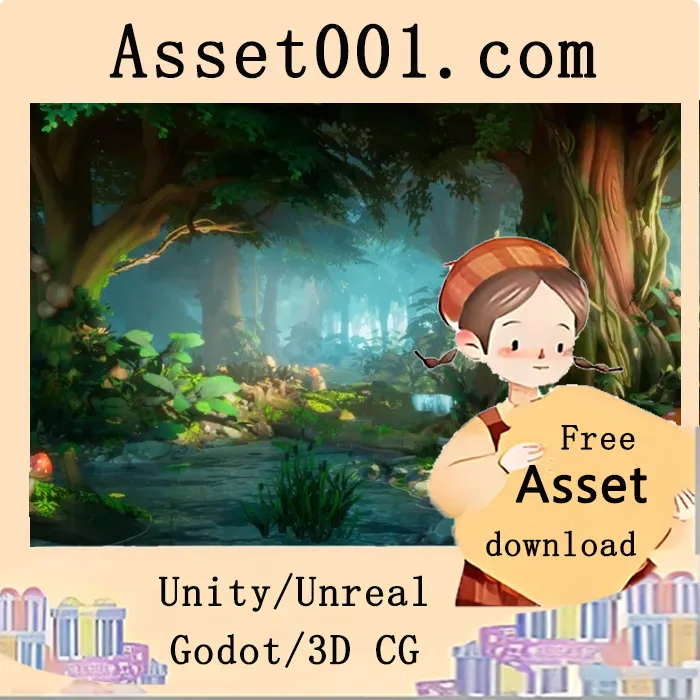 UE5 风格化夏季森林资产包：包含60个游戏级风格化资源|Stylized Summer Forest