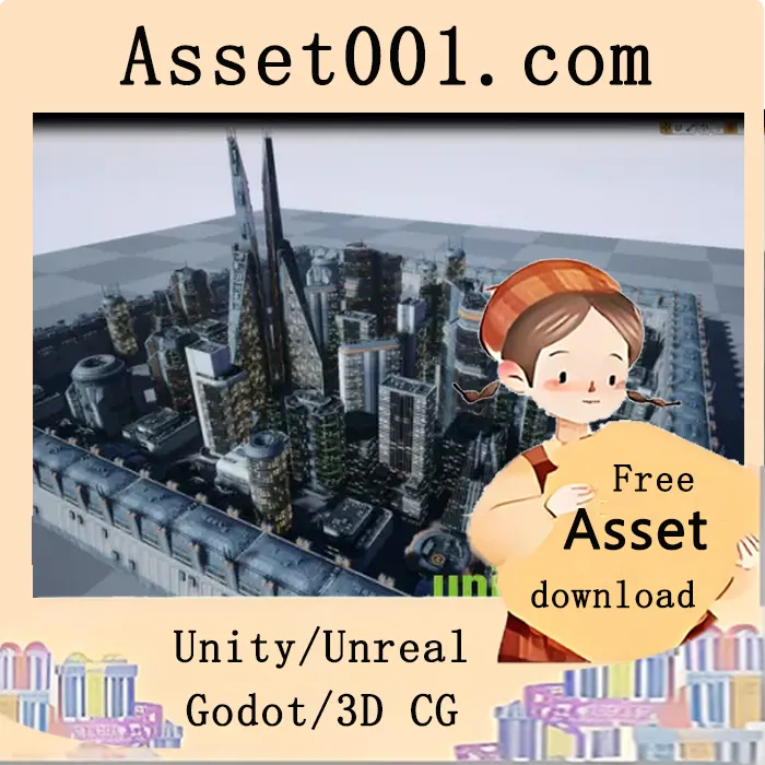 19个优化的低多边形现代/科幻建筑模型包|Low Poly Modern/Sci-Fi Building Models v4.24-4.27+