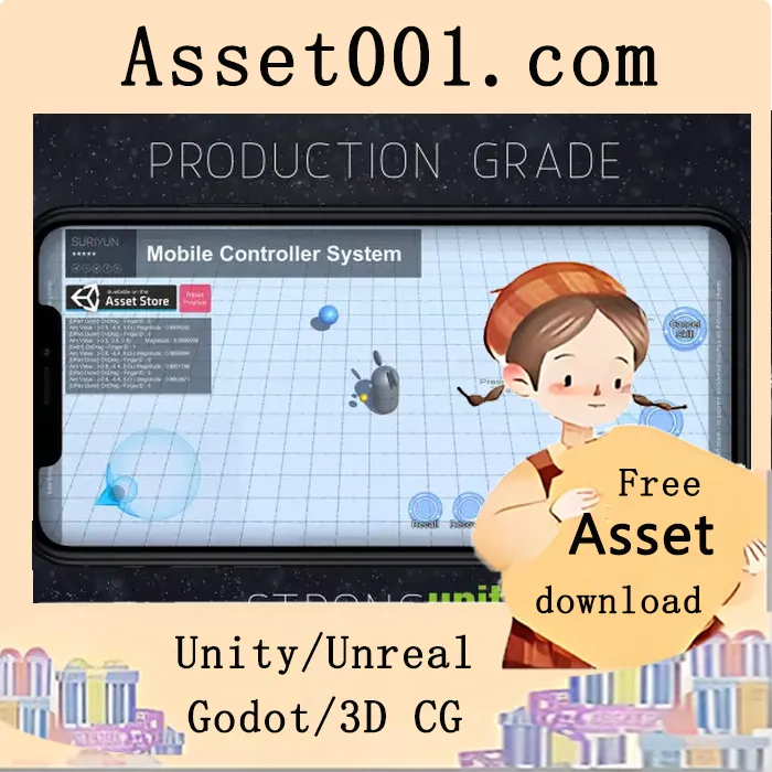 Unity移动控制器系统：支持iOS/Android的高质量触控解决方案|Mobile Controller System v2.1