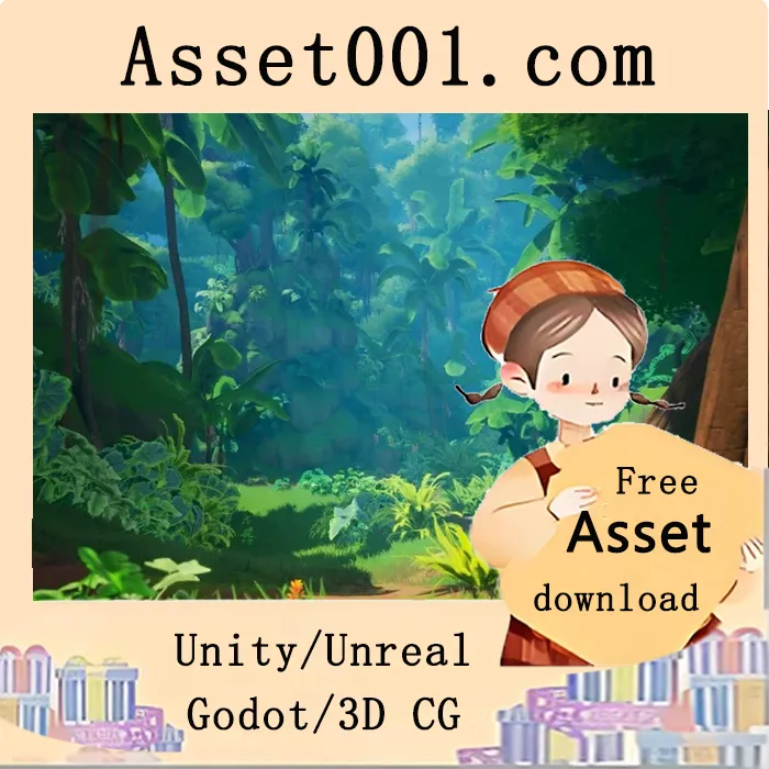 Unity自然风格丛林场景包：包含60+独特资产，支持大型开放世界游戏|Pure Nature : Jungle 5.4+