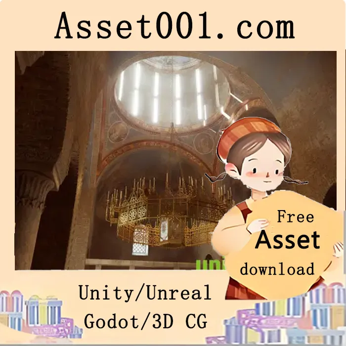 精美还原的拜占庭时期教堂场景资产包|Eastern Orthodox Byzantine Church v5.1+