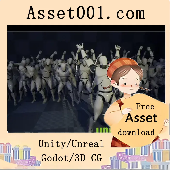 80个循环动画包，用于构建人群场景|Crowd Animation Loops v4.26+