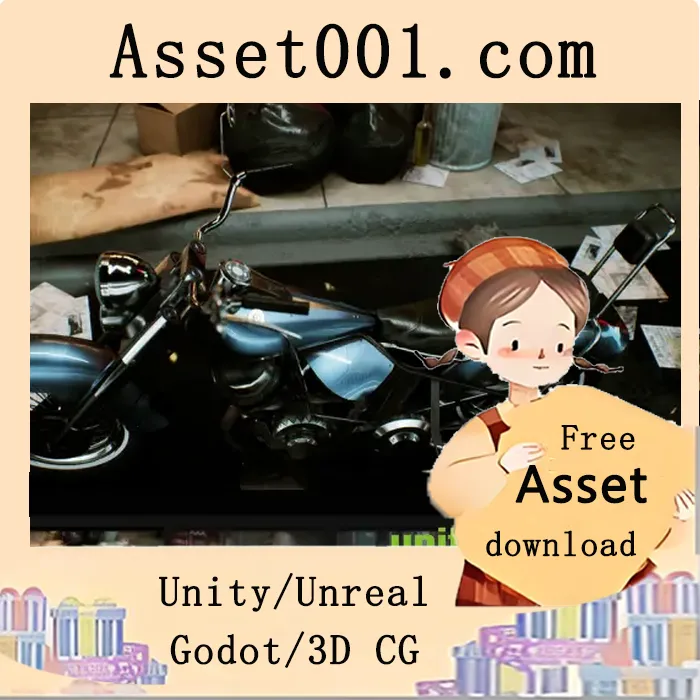 经典摩托自行车：可驾驶、可动画、高度可定制，支持材质实例与电台系统|Classic MotorBike / Driveable / Functional v5.1+