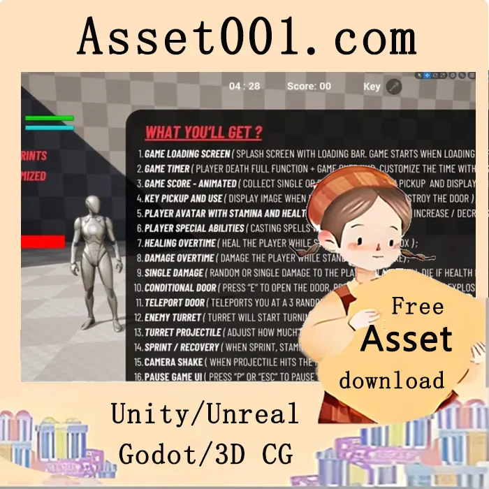 基于性能优化的Unity蓝prints核心玩法系统（GAS）——游戏级流畅体验|Gameplay Ability System ( GAS ), Fully Optimized, Game-Ready v5.0-5.4