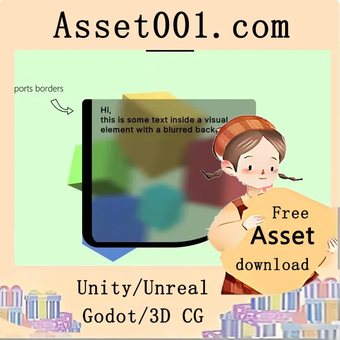 Unity UI Toolkit 背景模糊插件：支持所有渲染管线的轻量级透明模糊效果|UI Toolkit Blurred Background - Fast translucent UI Blur image v1.4.1