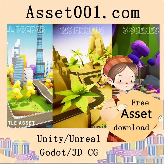 低多边形赛车环境游戏资产包|Low Poly Racing Environment v1.0.1