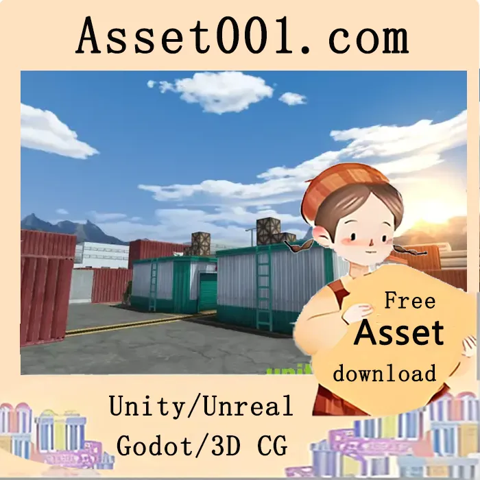 适用于移动端FPS游戏的冰世界地图资产包|Mobile FPS Game Environment & Assets, ice world map v1.0