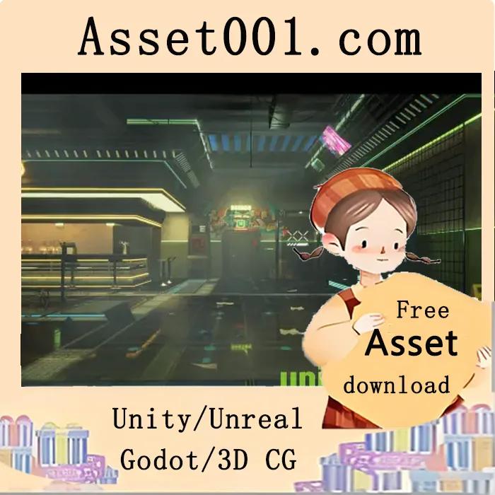 赛博朋克夜店环境场景包：包含173个独特网格，高细节且游戏优化-ready|Cyberpunk Night Club Environment v1.0