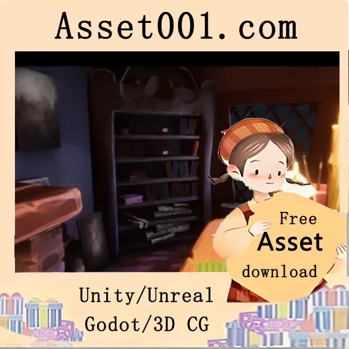 带有37个资产的风格化巫师房间|Stylized Wizard Room v2021.1.20f1