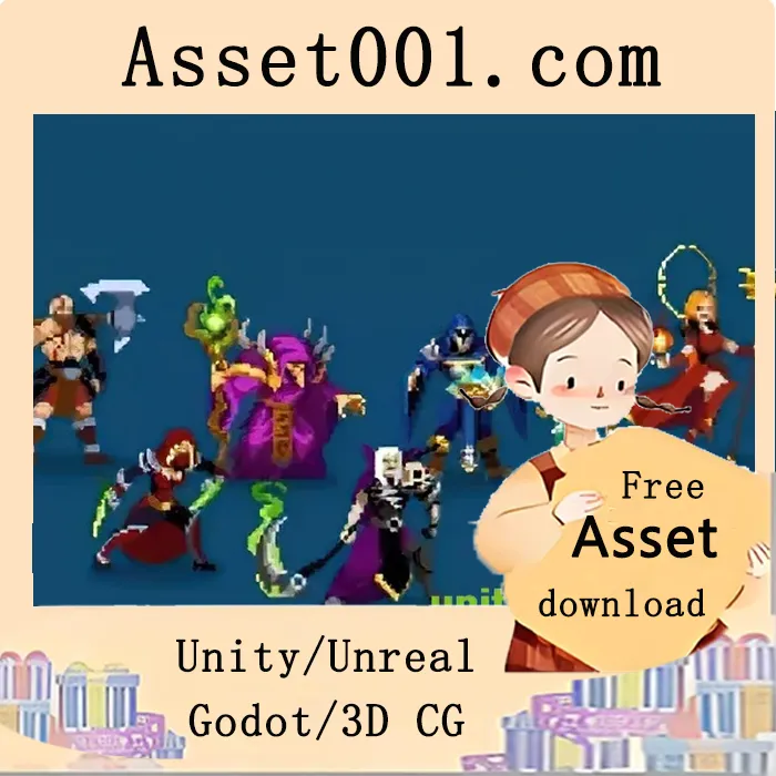 Pixel Heroes Pack 2：包含10个角色及完整动画资源|Pixel Heroes Pack v1.1