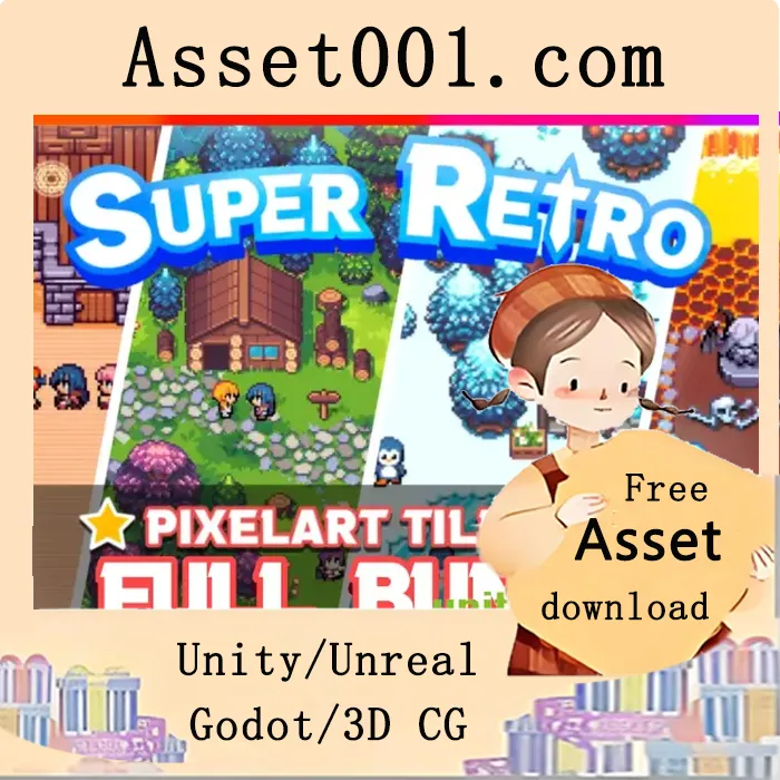 16x16像素艺术2D RPG俯视图素材包，含10000+可直接使用的地形与建筑资源|2D RPG topdown tilesets - pixelart assets FULL BUNDLE v3.1.0