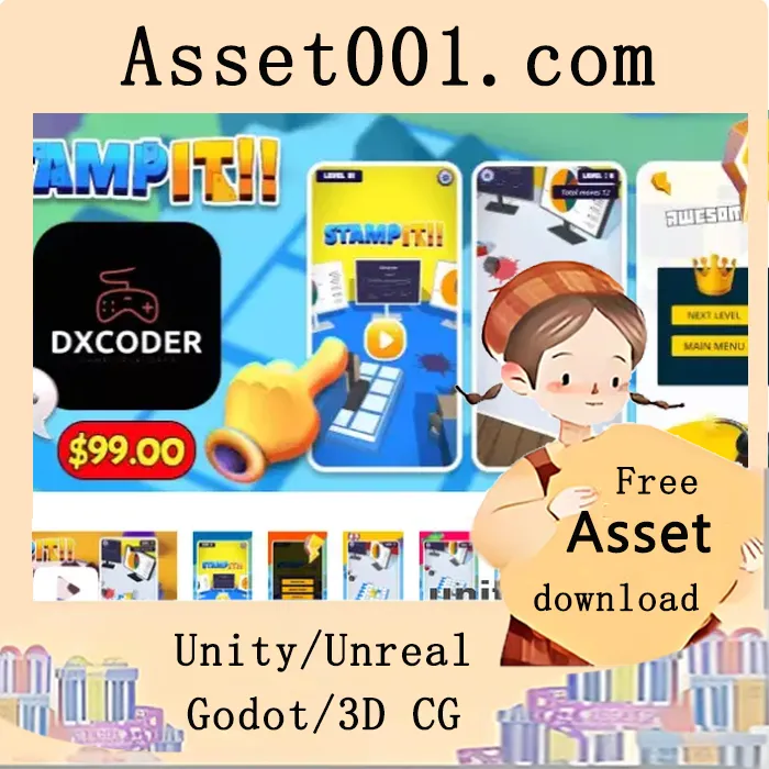 Unity 2020开发的超休闲拼图游戏《Stamp It！》源码分享（含50关、广告支持及重皮教程）|Stamp it! Hypercasual Game (Source Code) v1.0