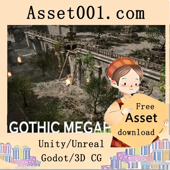 哥特风资产巨包：高品质、模块化、高性能的建筑与场景资源库|Gothic Megapack v1.0