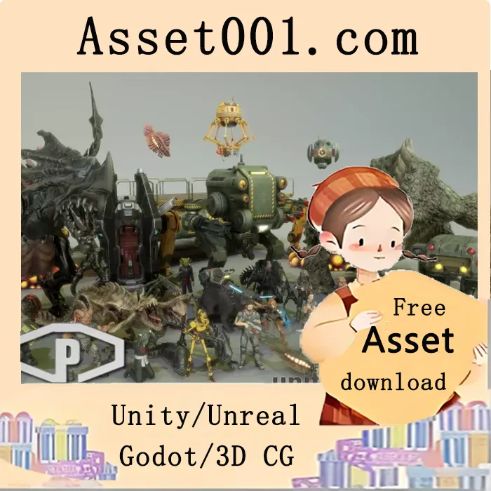 Unity引擎兼容的科幻角色巨包Vol.1（含30个模型及根运动动画）|SCI FI CHARACTERS MEGA PACK Vol 1 v2.51 (28 Sep 2024)