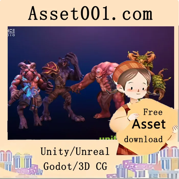 stylized幻想生物资产包 | 包含PBR材质与模块化设计|Stylized Fantasy Creatures Bundle #2 v1.0