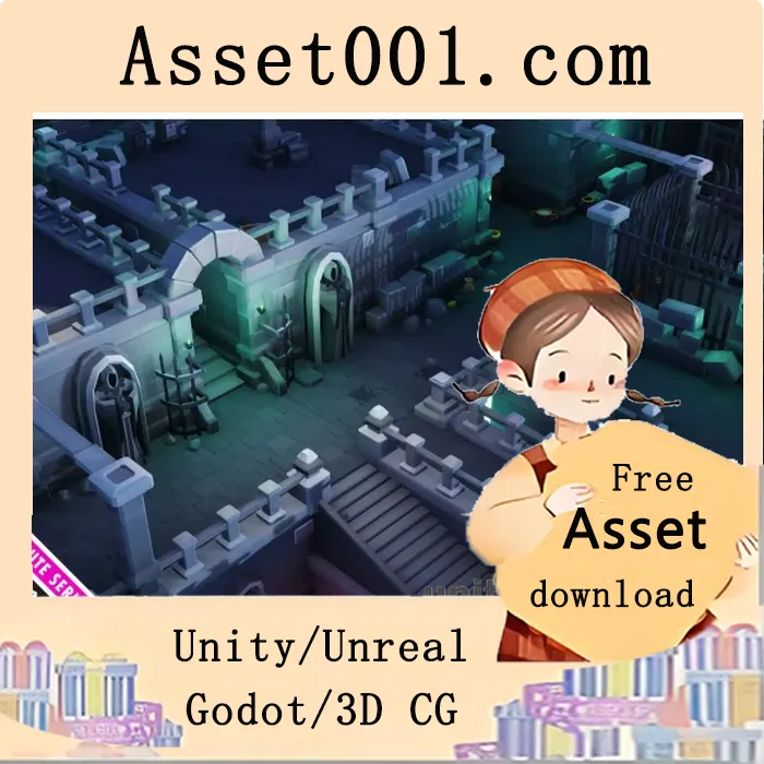 Unity环境模块化道具套装：160+预制件轻松搭建奇幻场景|Dungeon Cute Series v1.0