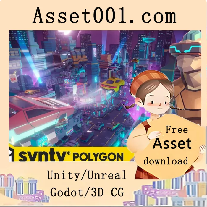 Synty Studios 推出科幻风格低多边形资产包|POLYGON - Sci-Fi City Pack - Art by Synty v1.3.2