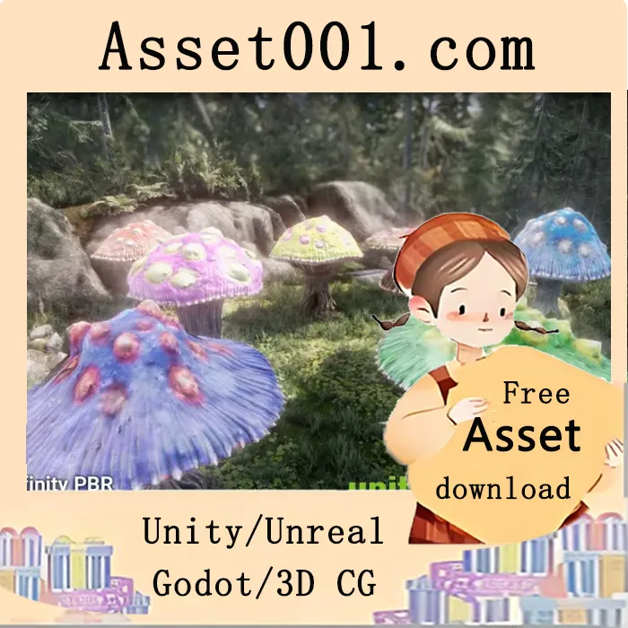 Unity引擎支持的PBR蘑菇怪物角色详解：含形态变形、音效与音乐的奇幻RPG角色|Mushroom Monsters - Fantasy RPG v4.3.2