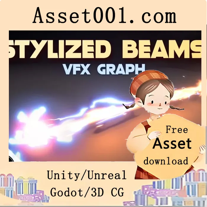 Unity VFX Graph 风格化激光束包（Vol.1）|VFX Graph - Stylized Laser Beams - Vol 1 v1.3