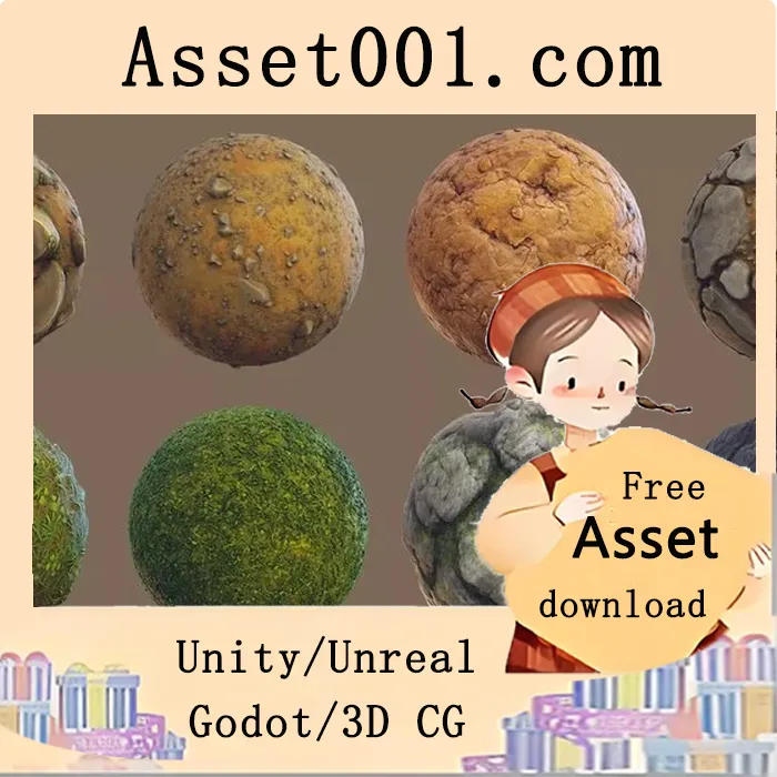 Unity资产商店：风格化森林材质包v1.1（含45张高清贴图）|Stylized Forest Materials v1.1