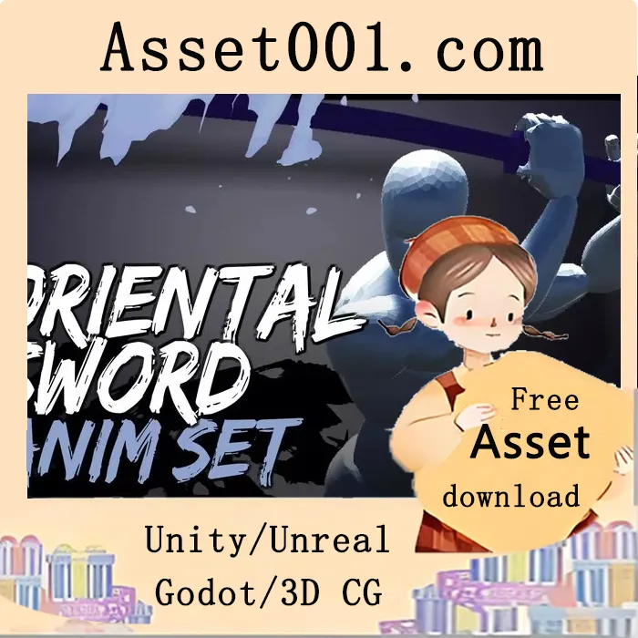 东方剑术动画集 v1.62 - 来自武士与忍者的动作角色游戏角色动画包|Oriental Sword AnimSet v1.62