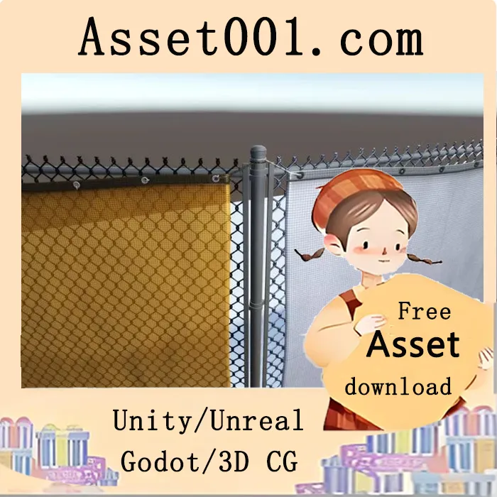 Unity链环与遮阳布PBR材质包 v1.0|Chainlink and Tarp Materials v1.0