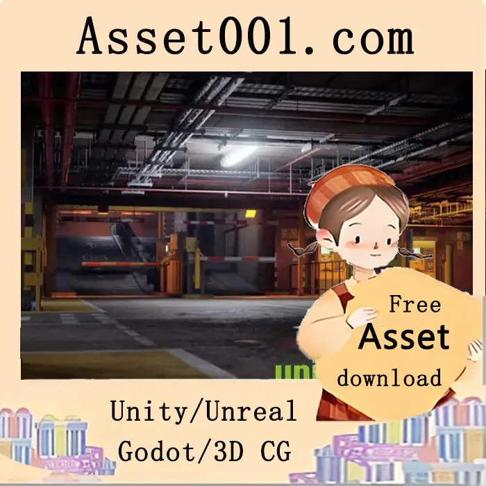 阴郁地下车库场景包：模块化设计与高质量资产|Underground Car Park v5.3+