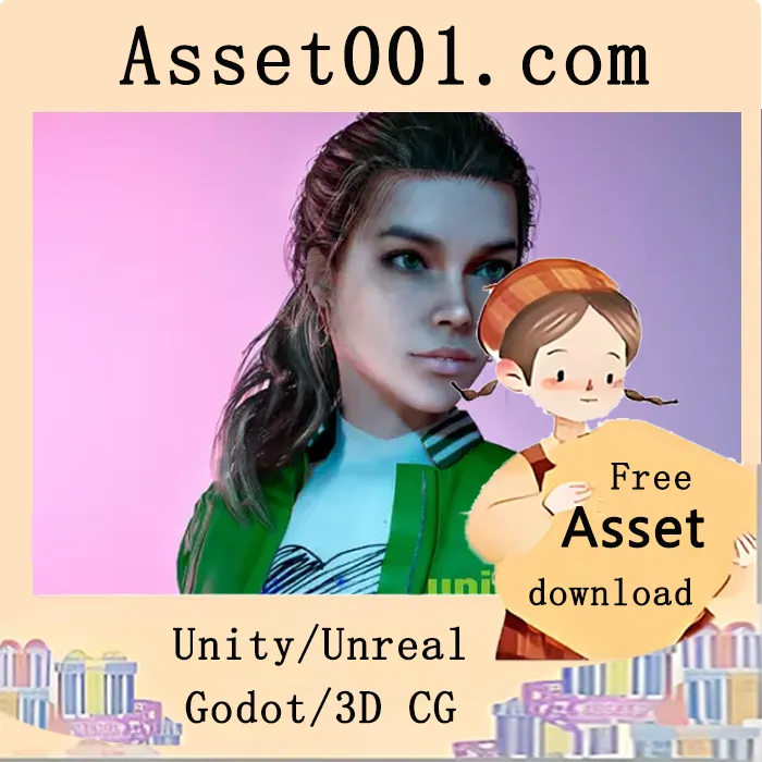 低多边形角色模型：带面部表情与物理仿真的游戏角色资源|Alis v4.26+