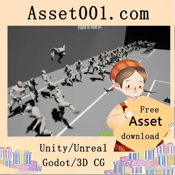 手柄对战动画资产包：包含100+种高质量战斗与角色动作|Hand to hand set v4.26+