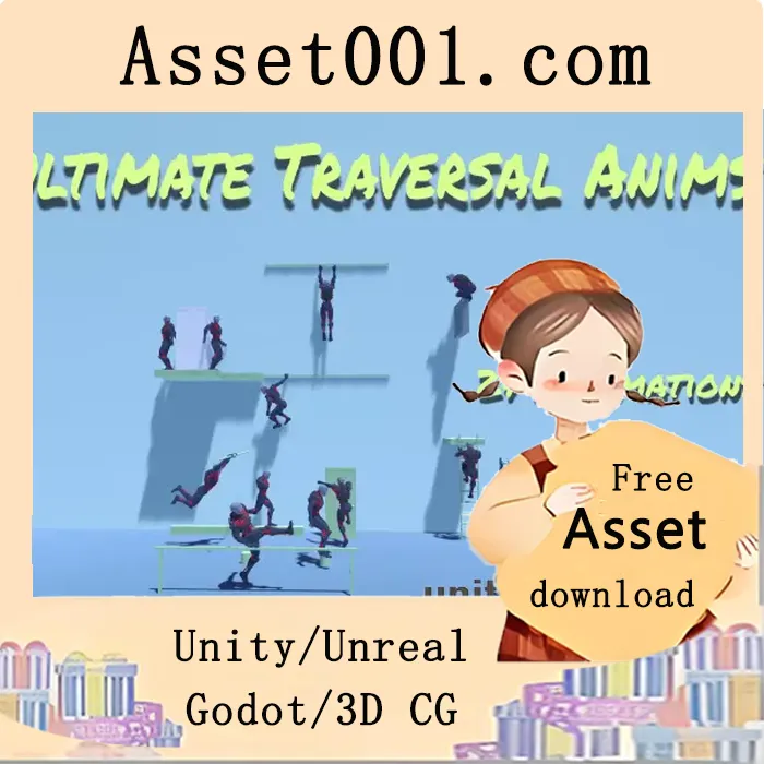 终极穿越动画集合：包含攀爬、弹跳、边缘行走等297个动画动作|Ultimate Traversal Anims v1.1.0
