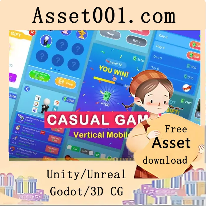 轻松益智游戏UI资源包|Casual Puzzle Game UI Pack v1.0