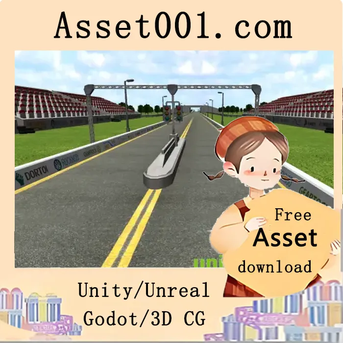 Unity移动端可用的低多边形拖拽赛道模型|Mobile Ready Drage Race Track v1.0