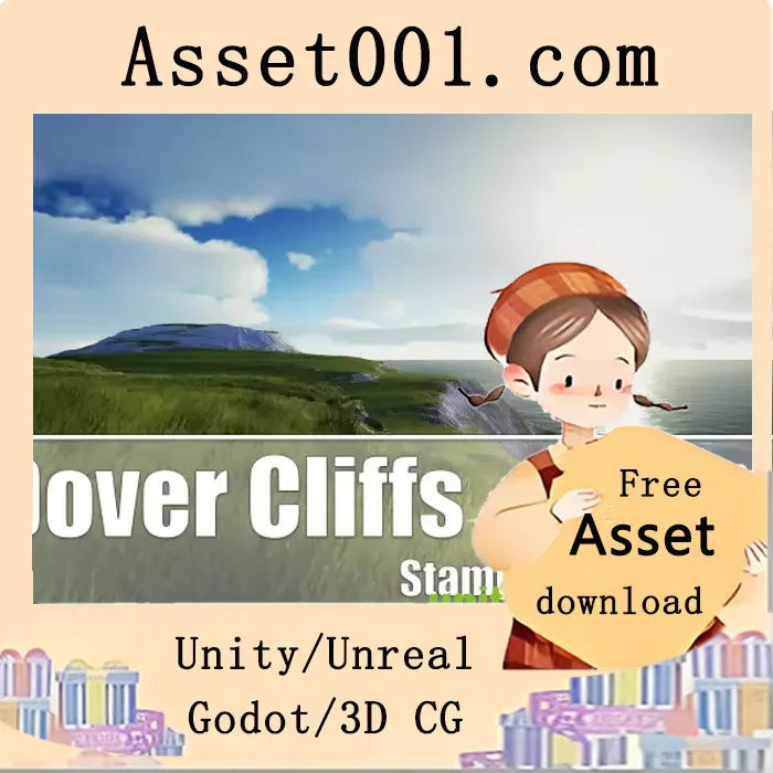 StampIT！系列中的多弗式悬崖：15张4K高清高度图纹理|Dover Style Cliffs - StampIT! v2.0.0