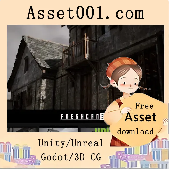 旧村庄房屋包：包含6栋可进入的建筑及多种自定义材质|Old Village Houses Pack ( House interior, Modular House, Stone house ) v5.3+