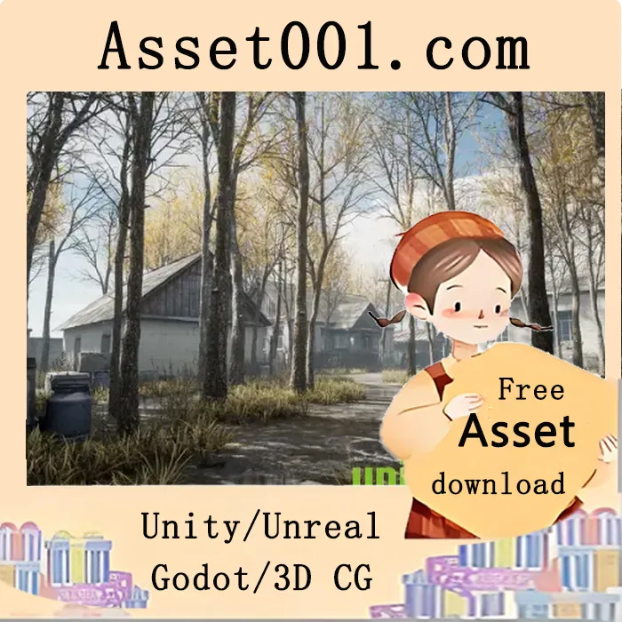 秋日乌克兰村庄环境包：包含高精度扫描建筑与道具的完整场景资源|Ukraine Village 01 v4.27+