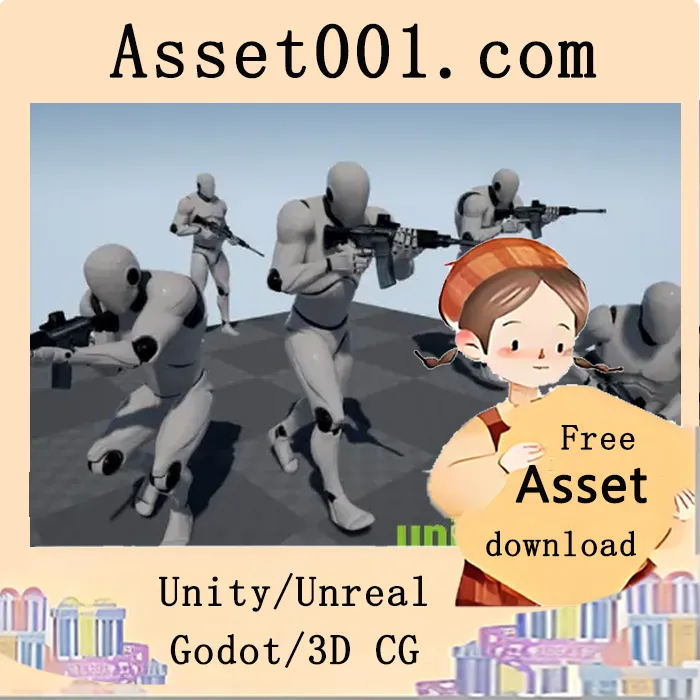 24+ 动作捕捉动画 - Rifle 01 Pro 的子集|Rifle Starter - MoCap Pack v5.3+