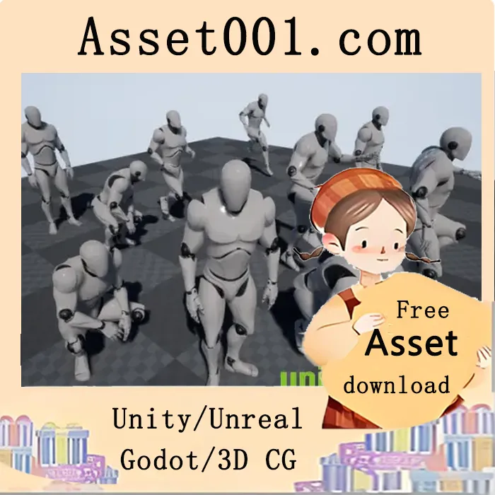 Unity Mobility Starter MoCap 动作包：35+ 动作动画与根运动支持|Mobility Starter - MoCap Pack v5.3+